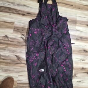The North Face Black and Pink Patterned Overalls
